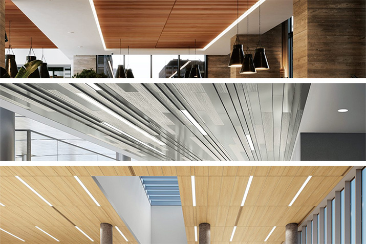 Wood and wood-Look ceiling and wall panels