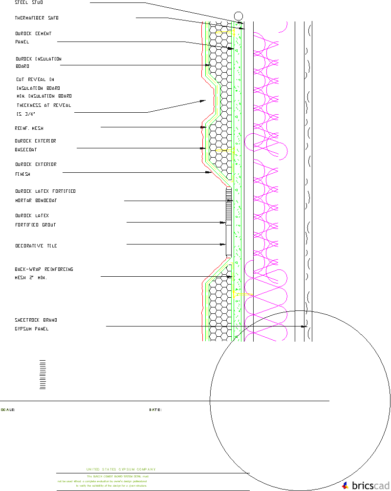 DUR307 - DECORATIVE REVEALS. AIA CAD Details--zipped into WinZip format files for faster downloading.