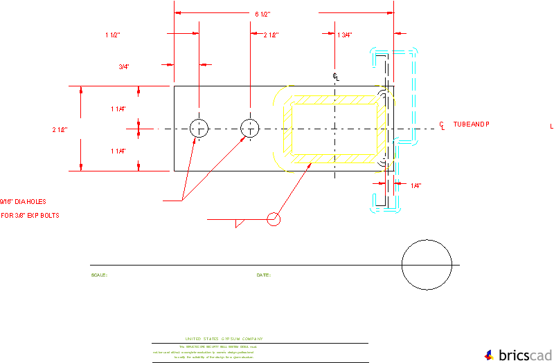 STRC206 - BASE PLATE. AIA CAD Details--zipped into WinZip format files for faster downloading.