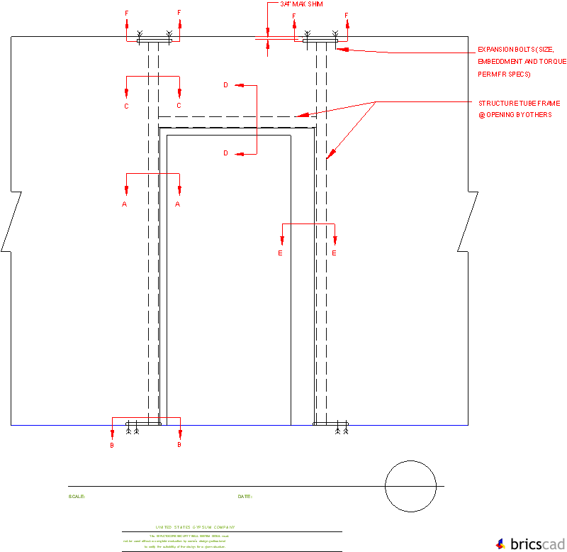 STRC211 - WALL/DOOR ELEVATION. AIA CAD Details--zipped into WinZip format files for faster downloading.