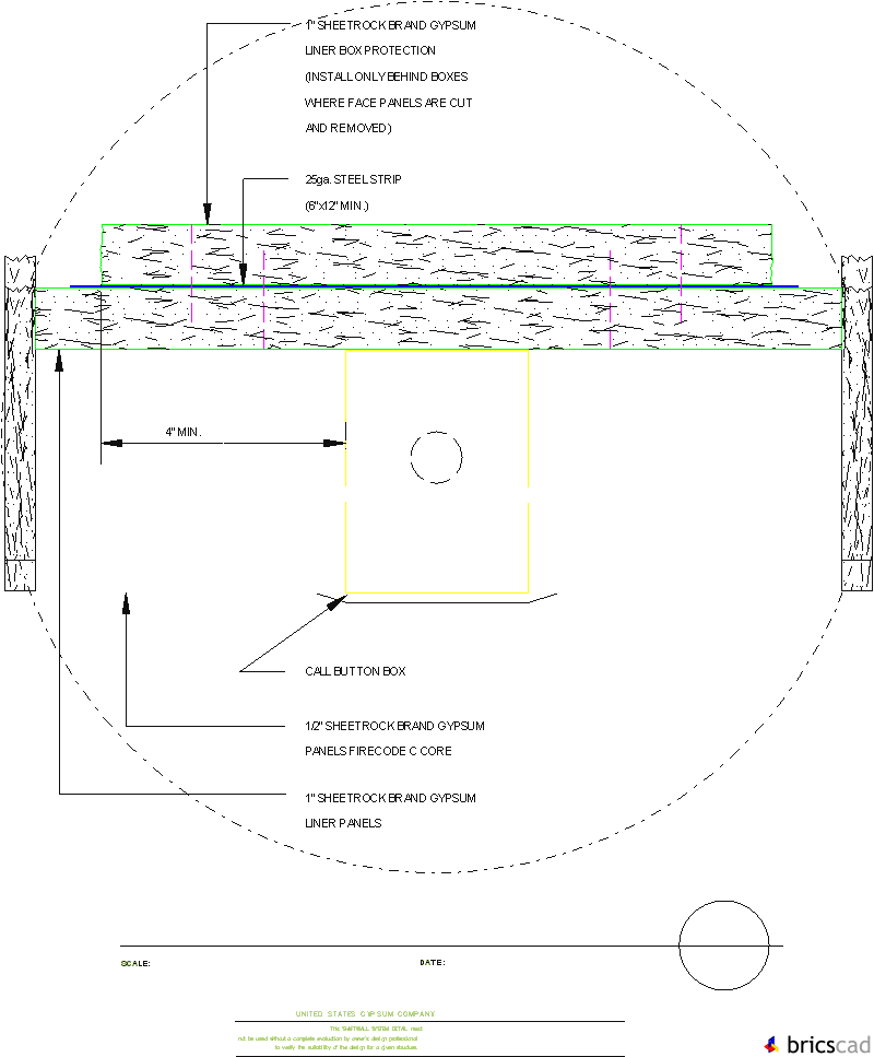 SW701  -  CALL BUTTON BOX. AIA CAD Details--zipped into WinZip format files for faster downloading.