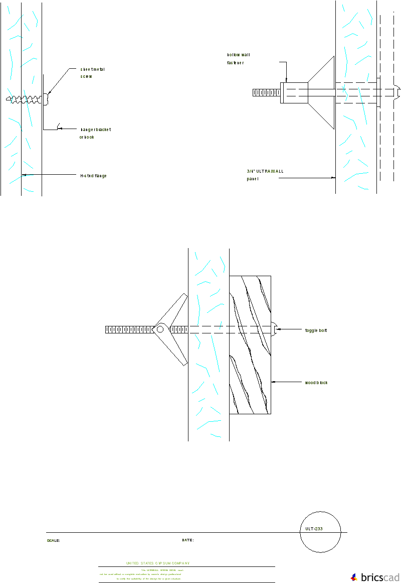 ULT233 FIXTURE ATTACHMENTS LIGHT. AIA CAD Details--zipped into WinZip format files for faster downloading.