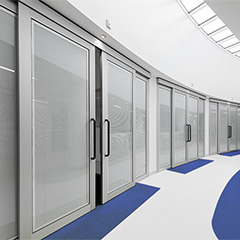 Accuride’s linear track system perfect for large sliding doors, furniture large doors, partitions and more