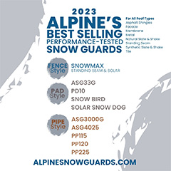 Alpine SnowGuards Unveils 2023 Best-Selling Snow Guards for All Roof Types