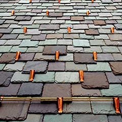 Snow guards by roof type: Natural Slates & Shakes