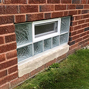 Basement and Bathroom Glass Block Windows from Innovate Building Solutions