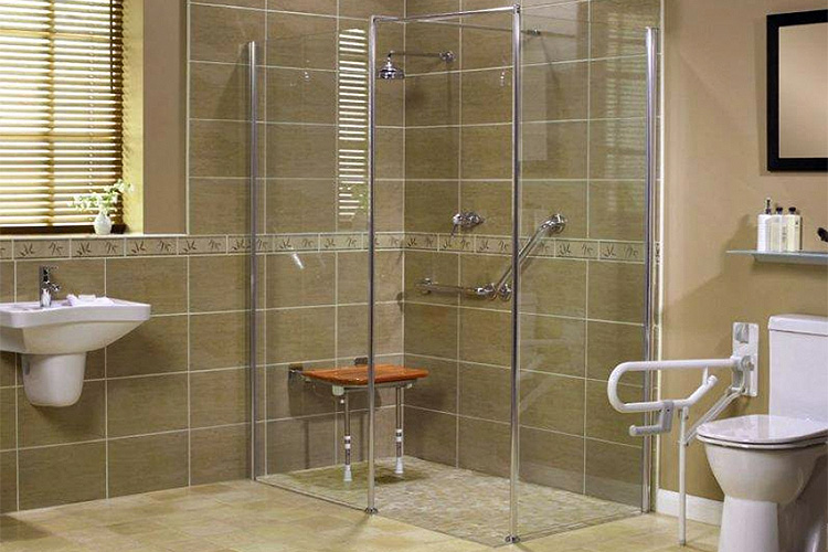 Roll in Shower & Walk In ADA Shower Pan from Bath Doctor on