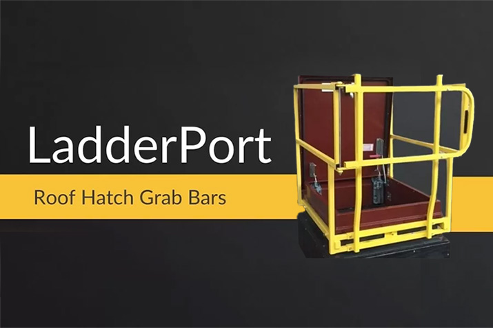 Boost Roof Hatch Safety & Compliance with LadderPort Grab Bars