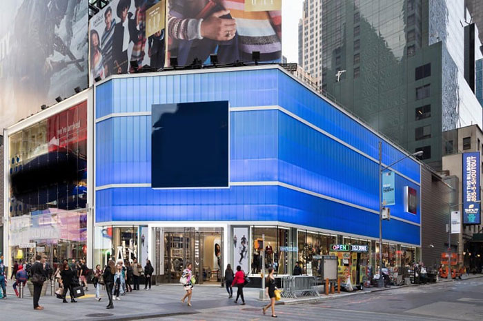 Case Study: Times Square NY Retailer Backlit Translucent Wall System
