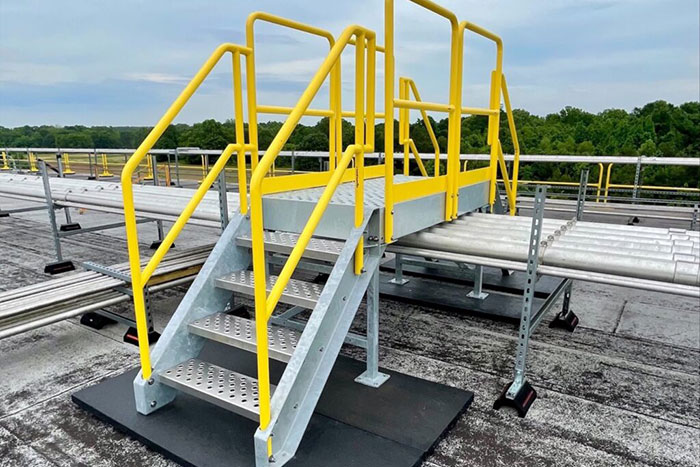 Crossover Stairs from Safety Rail Company