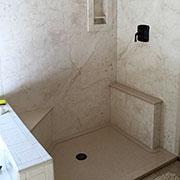 Custom Cultured Marble & Granite Shower Pans from Bath Doctor