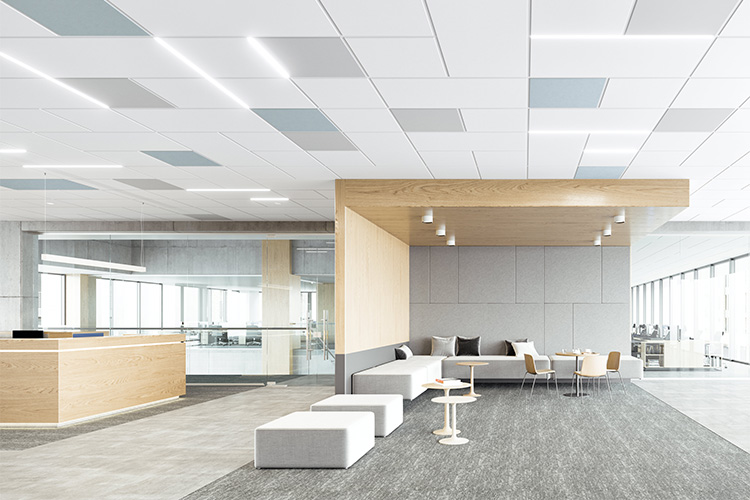 Discover the perfect combination of sound absorption and blocking with Armstrong Ceilings' Total Acoustics Portfolio