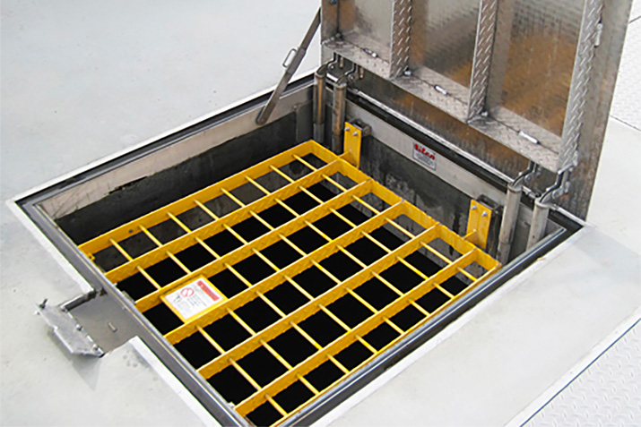 Fall Protection Grating for Floor Access Doors