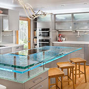 Glass Countertops for Kitchens, Bathroom Vanities and Bar Tops