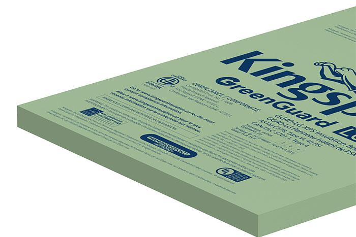 GreenGuard LG XPS Drainage Channel Insulation Board from Kingspan Insulation