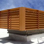 Louvered Roof Equipment Screens from Architectural Louvers