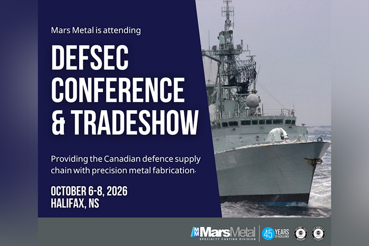 Mars Metal Heads to DEFSEC Atlantic 2026 Mars Metal Heads to DEFSEC Atlantic 2026