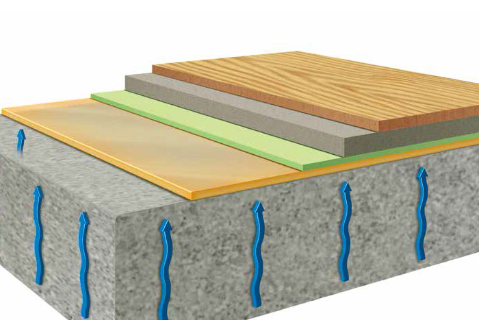 Moisture in the slab? This is the permanent solution!