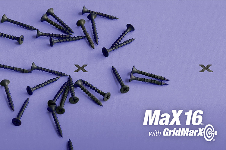 National Gypsum Introduces Innovative MaX 16® Fastener Pattern