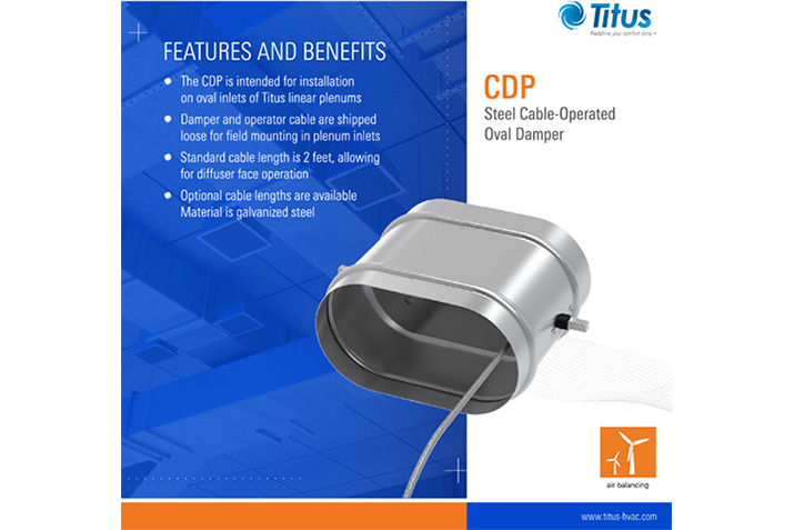 NEW CDP Cable-Operated Dampers