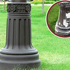 Light Post Bases and Small Cell Concealment Bases - TerraCast Products