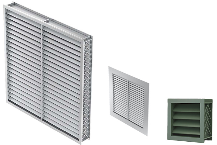 New Flange Mount Option For Model XP500 Aluminum Extreme Weather Louver