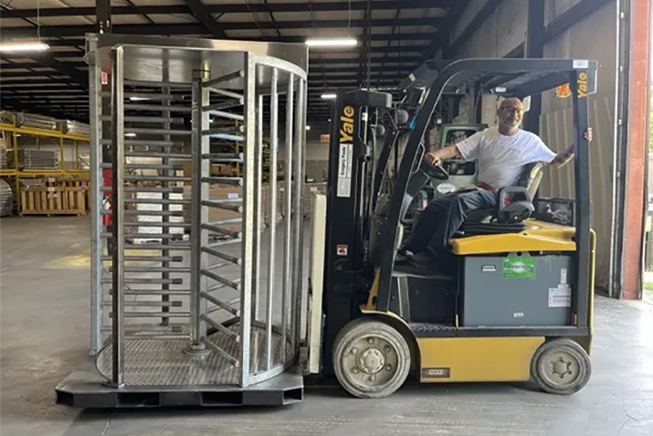 New mobile full-height turnstile specifically designed for dynamic and demanding temporary deployments
