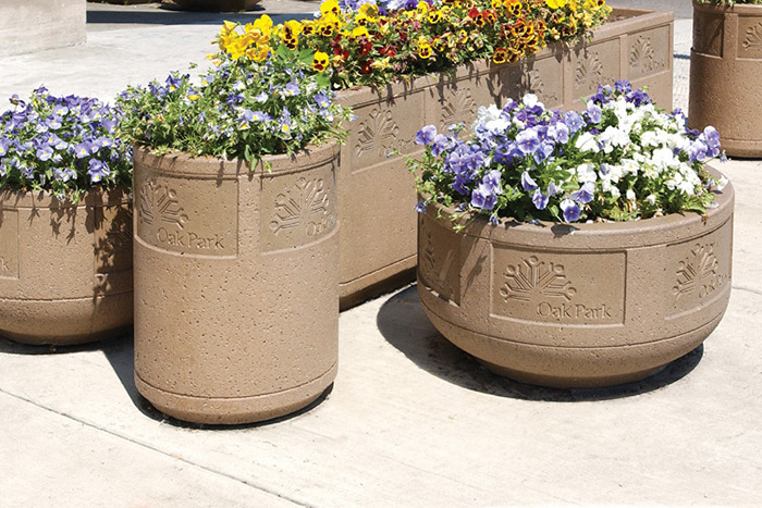 Planters from Wausau Tile