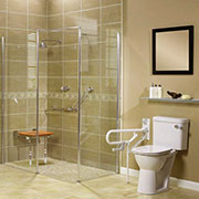 Roll in Handicapped AKW Shower System
