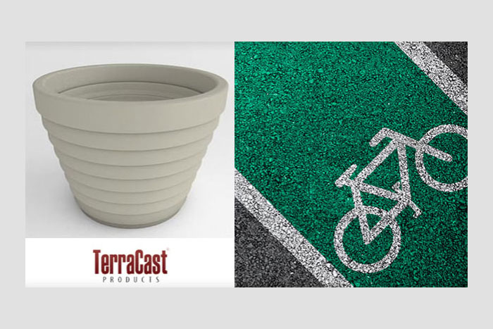 Safe and Beautiful Bike Lanes with TerraCast Products