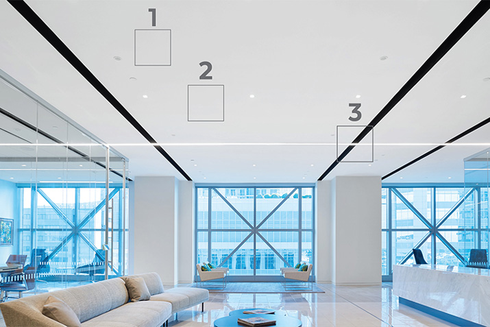 Sustainable AcoustiBuilt ceiling and wall system offers the seamless, monolithic look of drywall - but with the ideal combination of sound absorption and sound blocking
