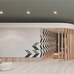 Tectum® DesignArt™ Ceiling and Wall Panels from Armstrong Transform Interior Spaces