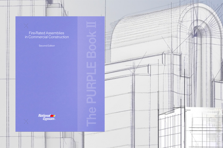 The PURPLE Book® II illustrates in detail how fire-rated gypsum assemblies intersect with other building components