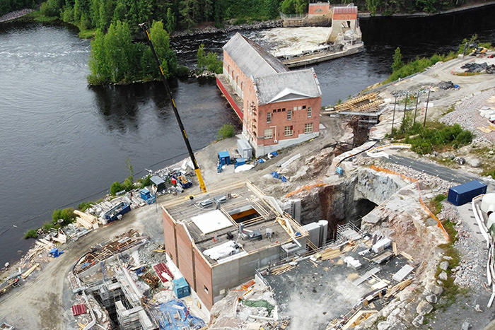 Xypex Admix at Kuhankosken Vesivoimalaitos Hydropower Plant, Finland