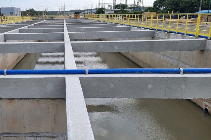 Xypex at Las Esclusas Wastewater Treatment Plant Guayaquil, Ecuador